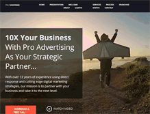 Tablet Screenshot of proadvertising.com